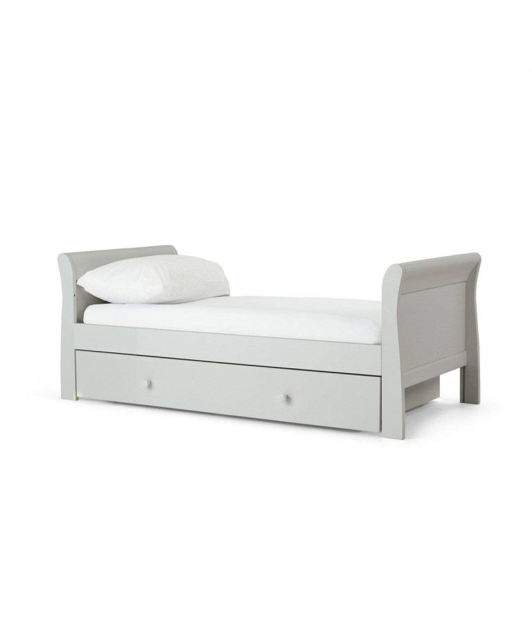 Mamas & Papas Mia Sleigh Convertible Cot to Toddler Bed with under